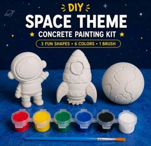 DIY Space Theme Concrete Painting Kit