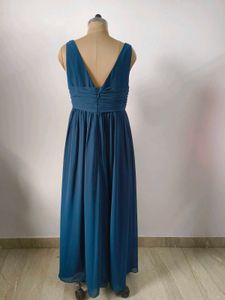 Teal Chiffon Gown