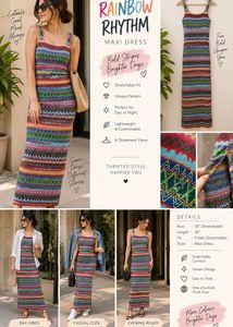 Rainbow Rhythm Maxi Dress