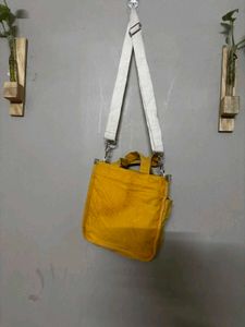 Bright Yellow Tote Bag