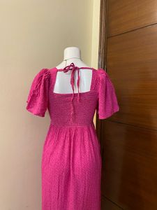 Chic Smocked Midi Dress 🎀