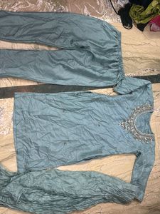 suit with duppata and palazzo in size L
