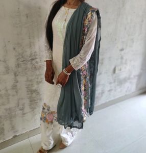 pakistani full drees kurti palzo and fancy dupatta