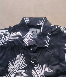 Leaf Print Casual Shirt