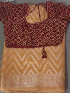 combo Elegant Yellow Saree with Pink Border