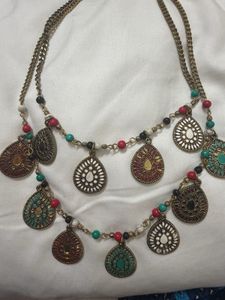 Boho Beaded Statement Necklace