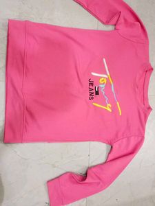 Tommy Jeans Pink Long Sleeve Top