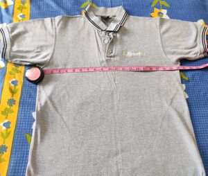 Gray Flipkart Polo Office T-Shirt - Size L