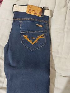 Formal Office Wear Blue Jeans For Boys