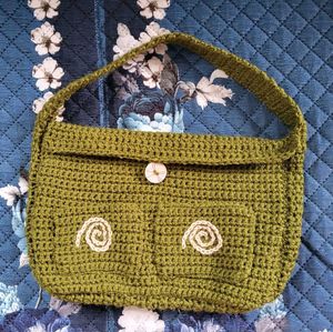 Crocheted Olive Bag Wicked World🔮🪄