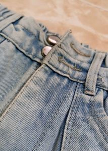 Light Wash Denim Shorts