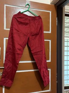 Elegant Red Halter Neck kurti set