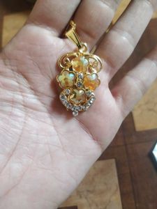 Gold Tone Pendant with Stones pack of 3