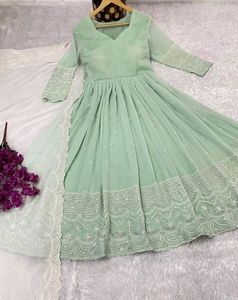 Light Green Anarkali Suit