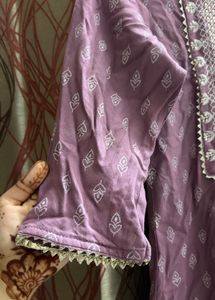 Purple Printed long Kurta ⭐️