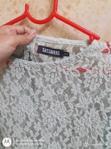 Green Net Top