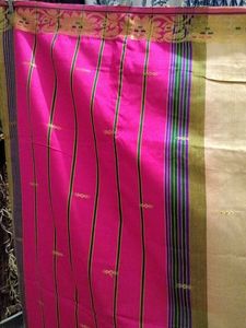 Elegant Pink &amp; Gold Saree