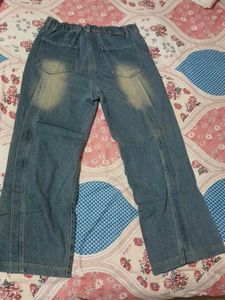 Wide Leg Denim Jeans