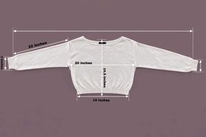 IVORY CROPPED CREW NECK SWEATER