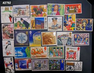 25 GreatBritain large different stamps