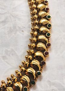 Traditional 1gm Gold Set with Ear Rings