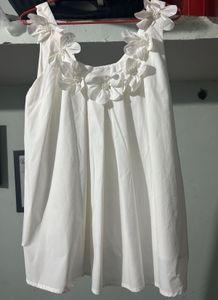 Balloon White Sleeveless Top