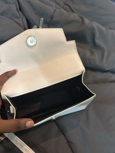 Chic White Bow Cluch Bag