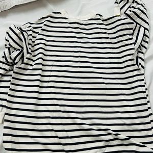 H&amp;m Woman Striped Long Sleeve Top