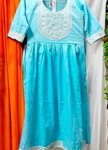 Blue Printed Kurti