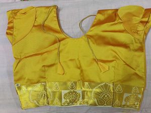 Vibrant Yellow Silk Blouse