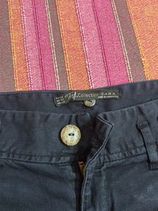 Zara Black Jogger Style Pants