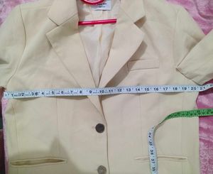 Butter yellow 💛 Chic Cream Oversized Blazer