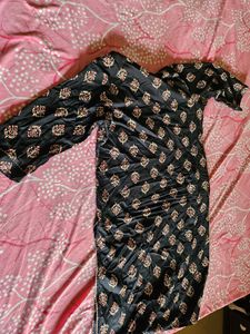Soch Printed Black Kurta Women🖤