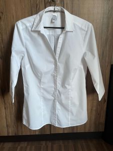Chic White Button-Up Shirt