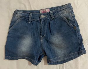 Blue Denim Shorts