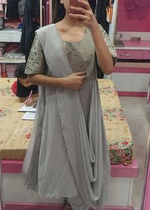 Elegant Grey indo western only kurta