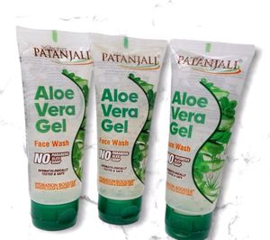 Patanjali Aloevera Gel Facewash. Pack Of 3