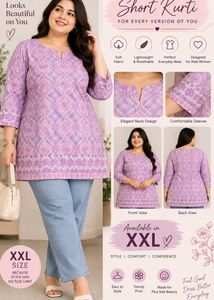 Short Kurti With Elegant Neckline
