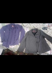 Classic Grey Trench Coat, and purple blazer coat