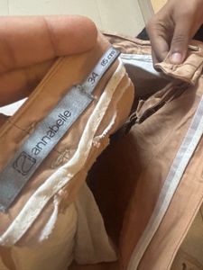 Classic Tan Straight Leg Trousers