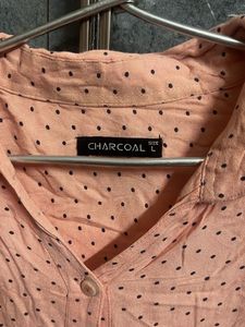 Cute Peach Polka Dot Blouse