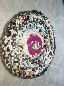 Boho Rag Rug handmade 3" 3 fit