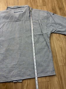 quick silver Men's Blue Gingham Short Sleeve Shirt