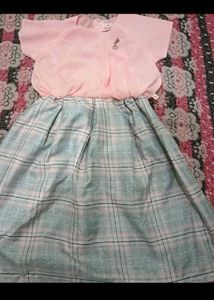 Cute Pink Plaid Dress
