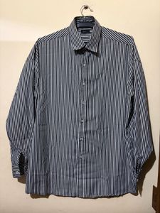 Men's Striped Button-Up Shirt