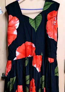 Floral Print Tiered Maxi Dress