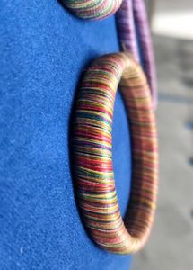 Multicolour Set Of 3 🌈 🌈 🌈 silk thread bangles