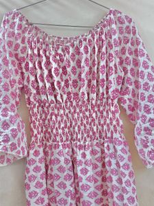 pink floral maxi dress