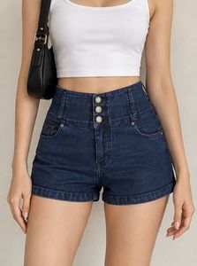 Stylish High-Waisted Denim Shorts