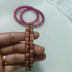 Set of Embellished Bangles
